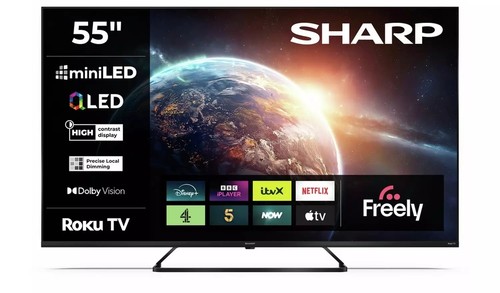 Sharp inch smart roku 4k - tv,