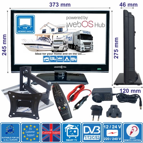 Unispectra smart tv - 16", full